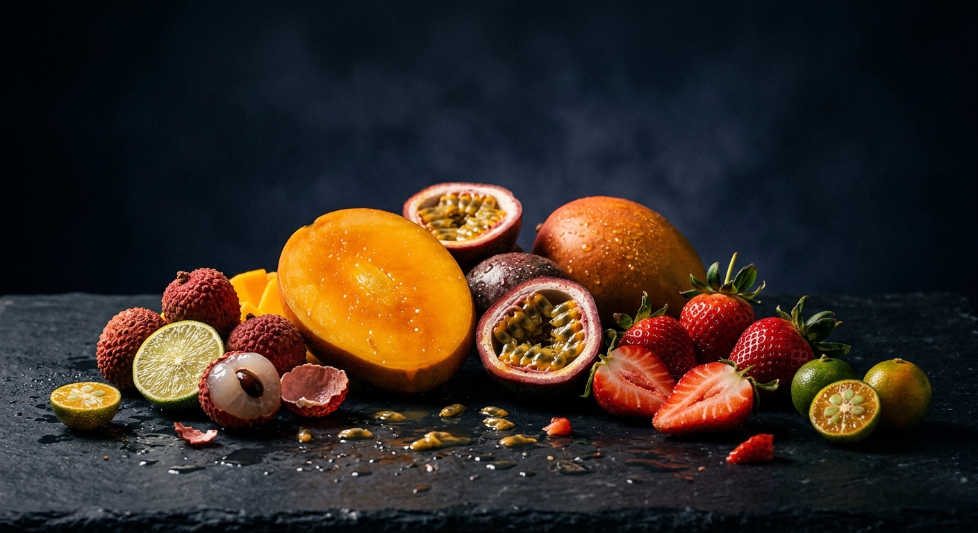 Fresh tropical fruits